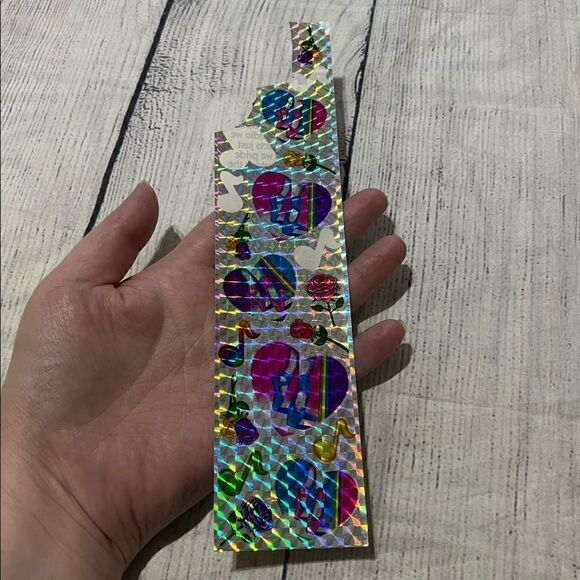 Lisa Frank Vintage Pointe Ballet Dance Shoes Prism Sticker Sheet USED READ Music - Picture 3 of 4